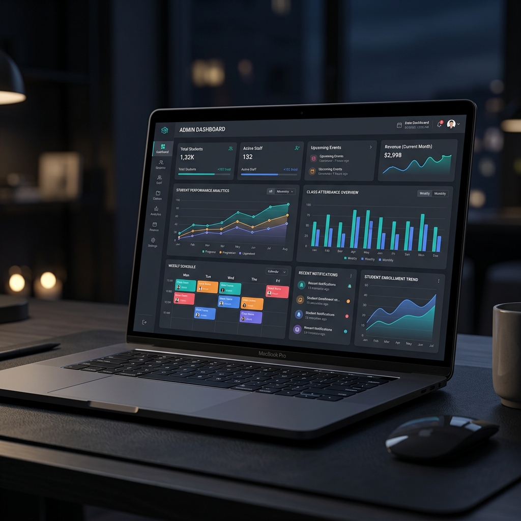 Smart School ERP Dashboard Preview