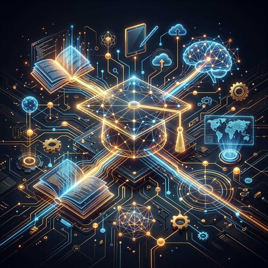 Smart School ERP Platform Illustration